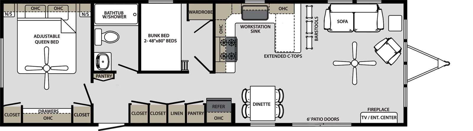 45-2B-C-P Floorplan Image